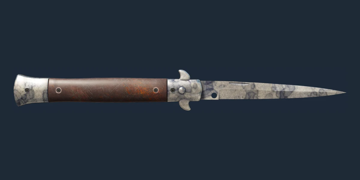 ★ Stiletto Knife | Stained (Well-Worn) preview