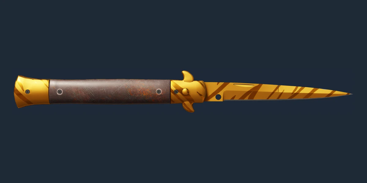 Previzualizare Cuțit Stiletto (★) | Tiger Tooth (Uzură minimă)