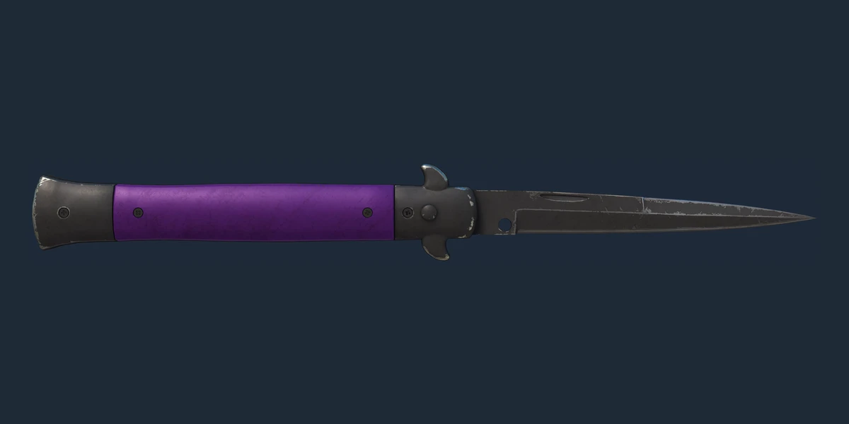 ★ Stiletto Knife | Ultraviolet (Well-Worn) preview