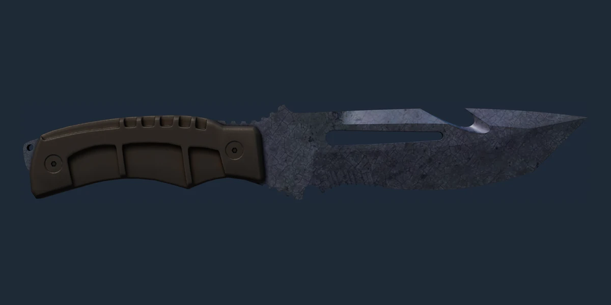 ★ Survival Knife | Blue Steel (Well-Worn) preview