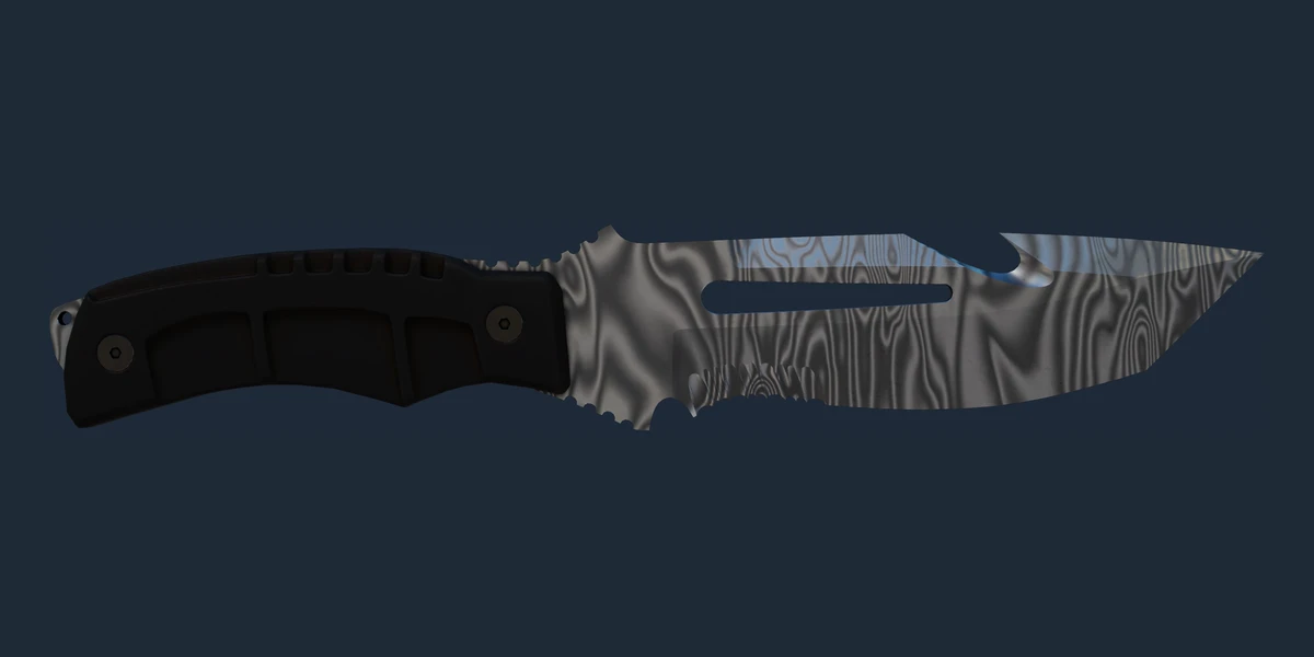 ตัวอย่าง มีดเซอร์ไวเวอร์ (★) | Damascus Steel (ใหม่จากโรงงาน)