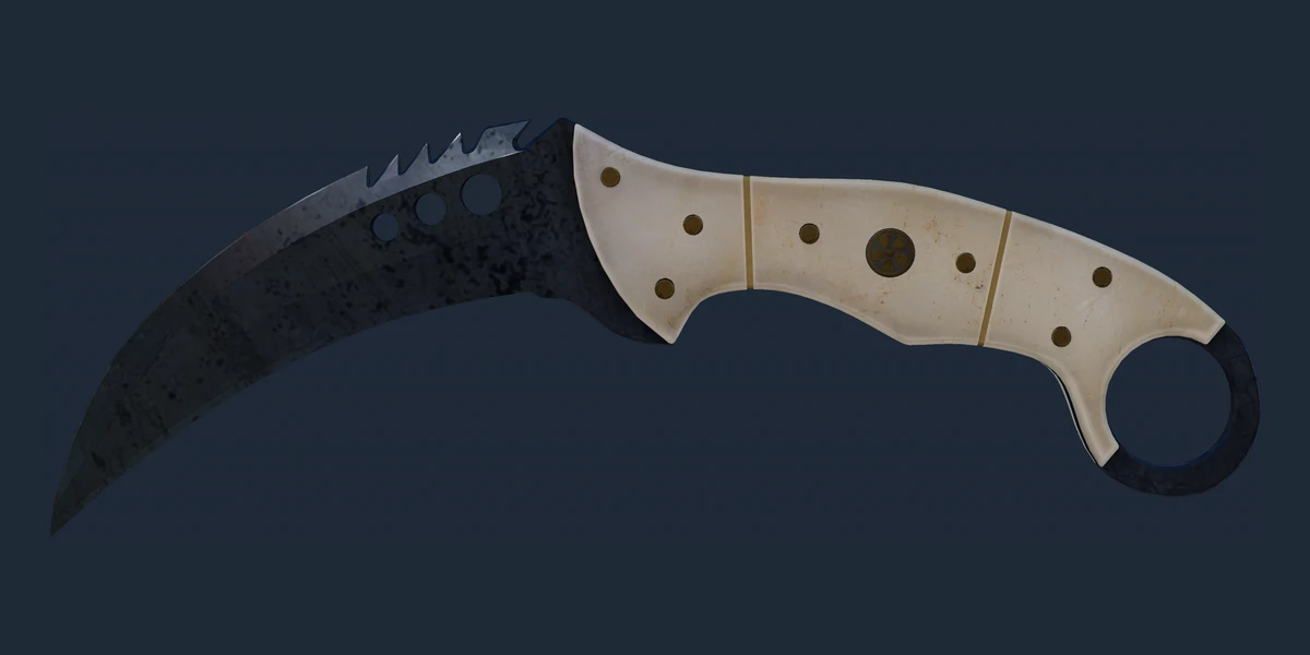 ★ Talon Knife | Blue Steel (Well-Worn) preview