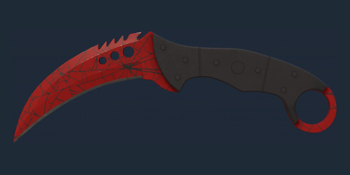 Förhandsvisning av ★ StatTrak™ Talonkniv | Crimson Web (Fabriksny)