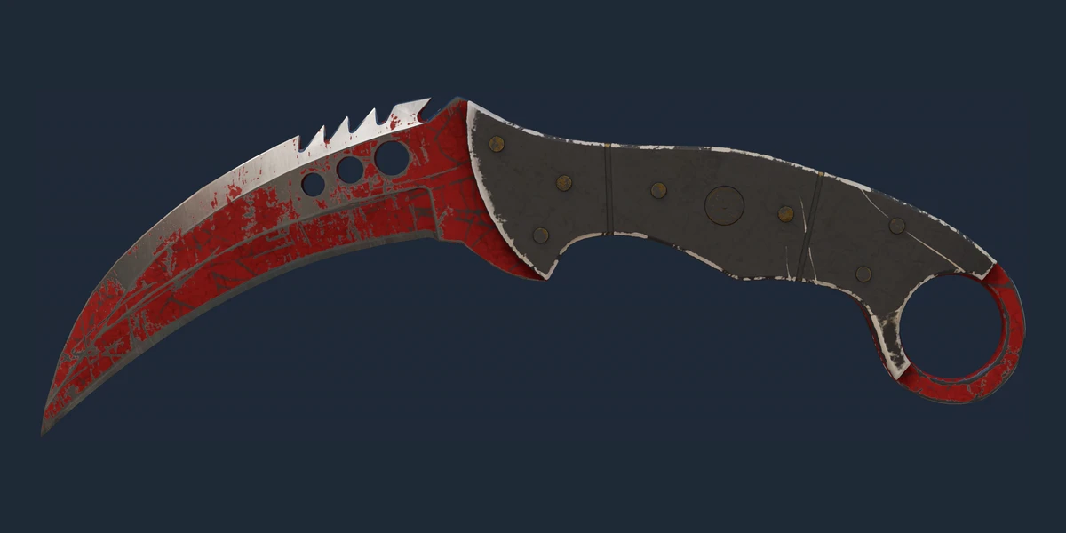 ★ Talon Knife | Crimson Web (Battle-Scarred) preview