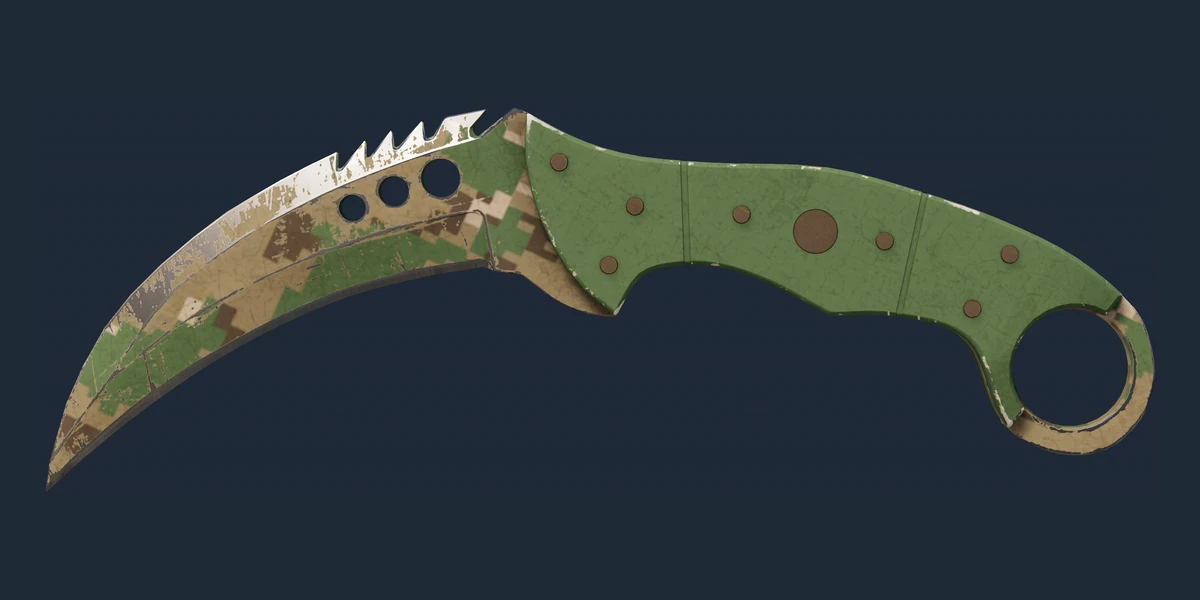 ★ StatTrak™ Talon Knife | Forest DDPAT (Well-Worn) preview