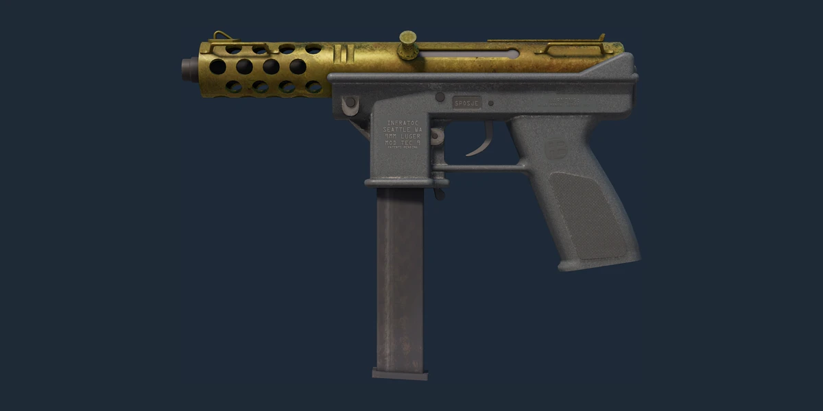 Souvenir Tec-9 | Brass (Battle-Scarred) preview