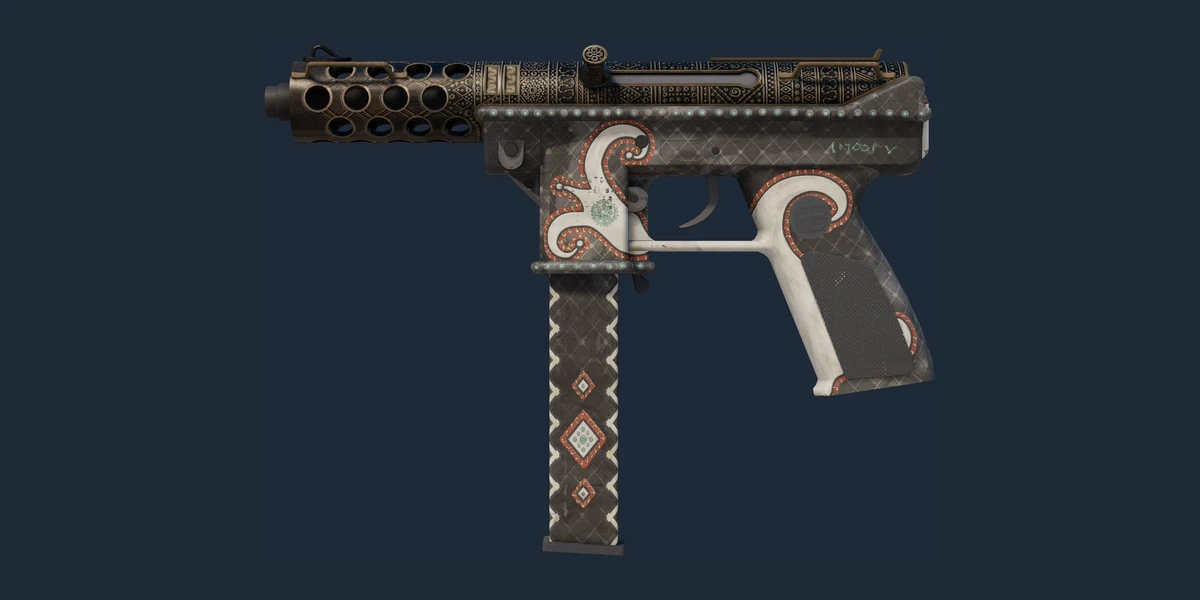 Vista previa de Tec-9 StatTrak™ | Jambiya (Algo desgastado)