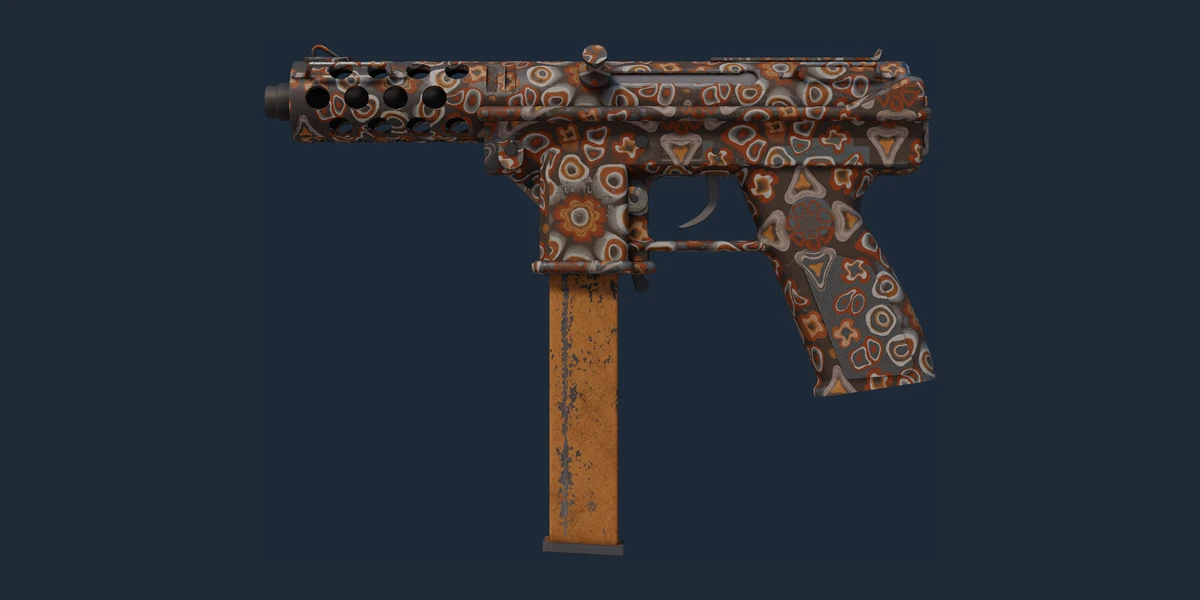 Tec-9 | 주황색 무라노 (전투로 닳고 닳은) 미리보기