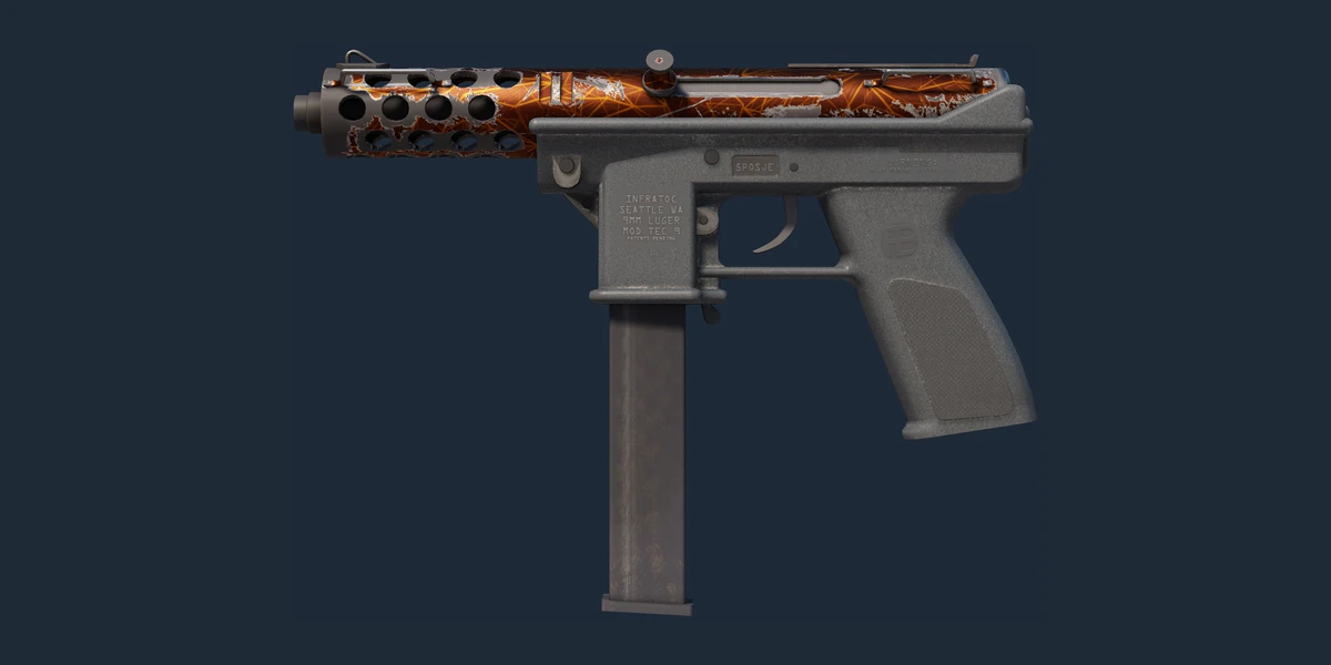 Forhåndsvisning af Tec-9 | Red Quartz (Meget slidt)
