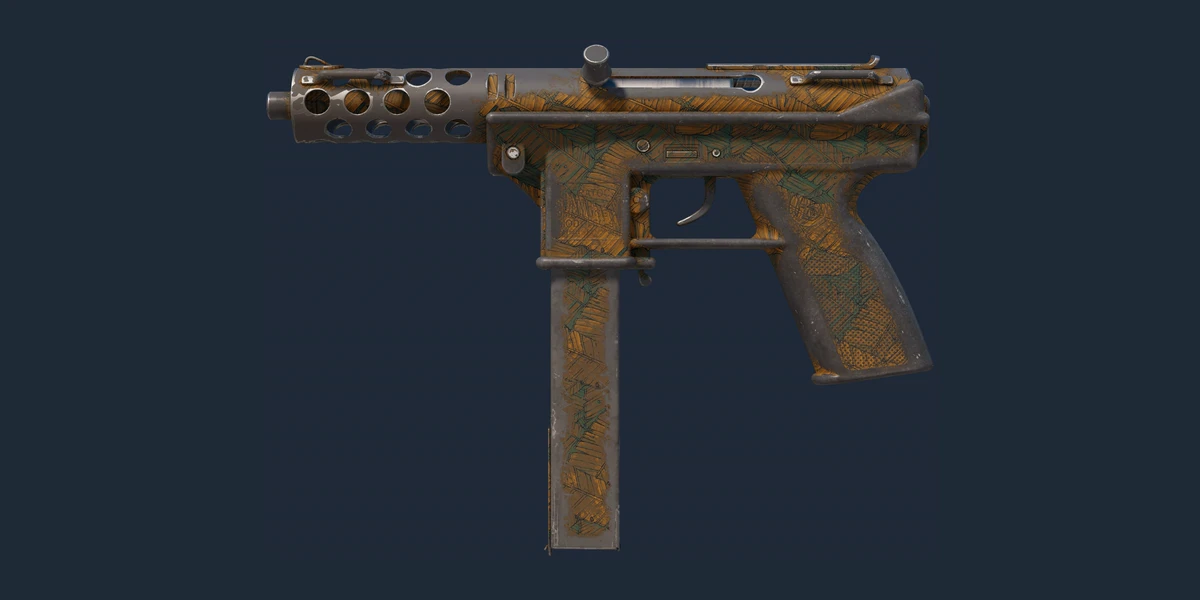 Tec-9 | 녹엽 (전투로 닳고 닳은) 미리보기