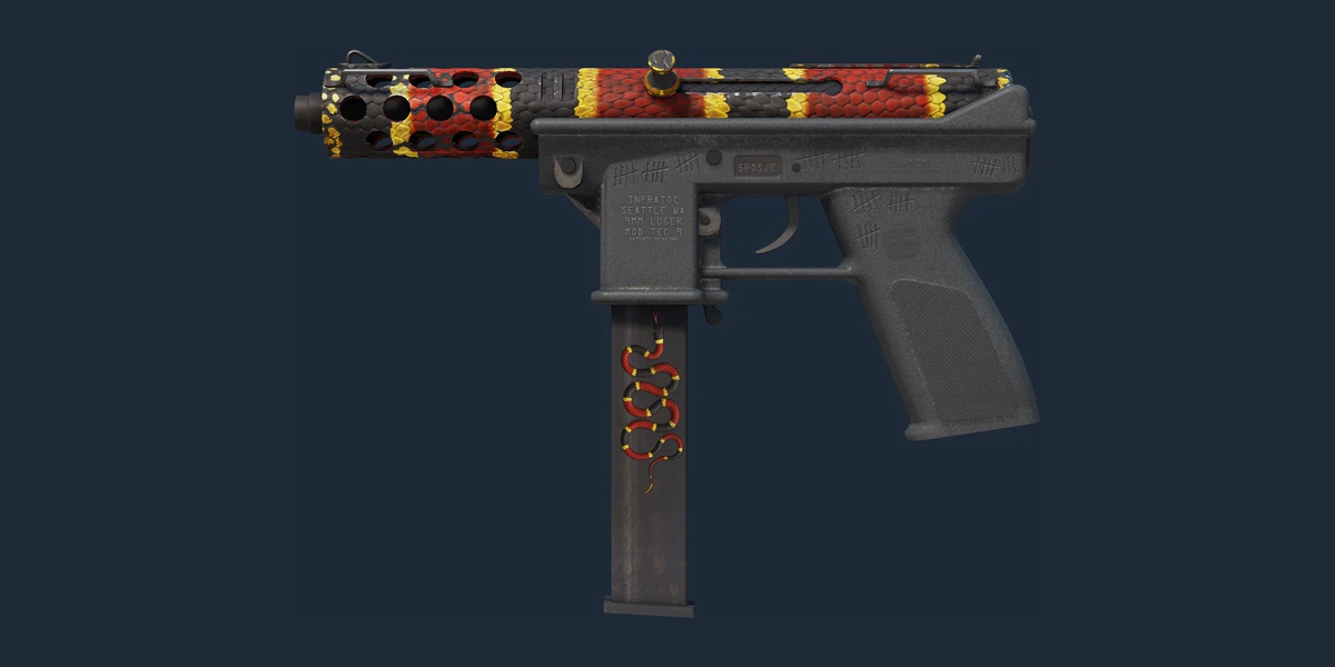 ตัวอย่าง Tec-9 (StatTrak™) | Snek-9 (ผ่านการทดสอบภาคสนาม)