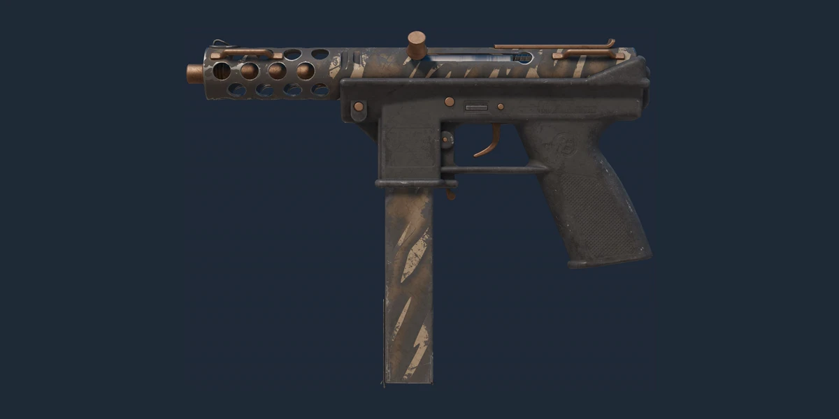 Tec-9 | Tiger Stencil (戦いで傷ついた) のプレビュー