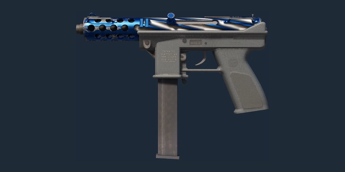 Náhled: Tec-9 (StatTrak™) | Titanium Bit (Lehce opotřebený)