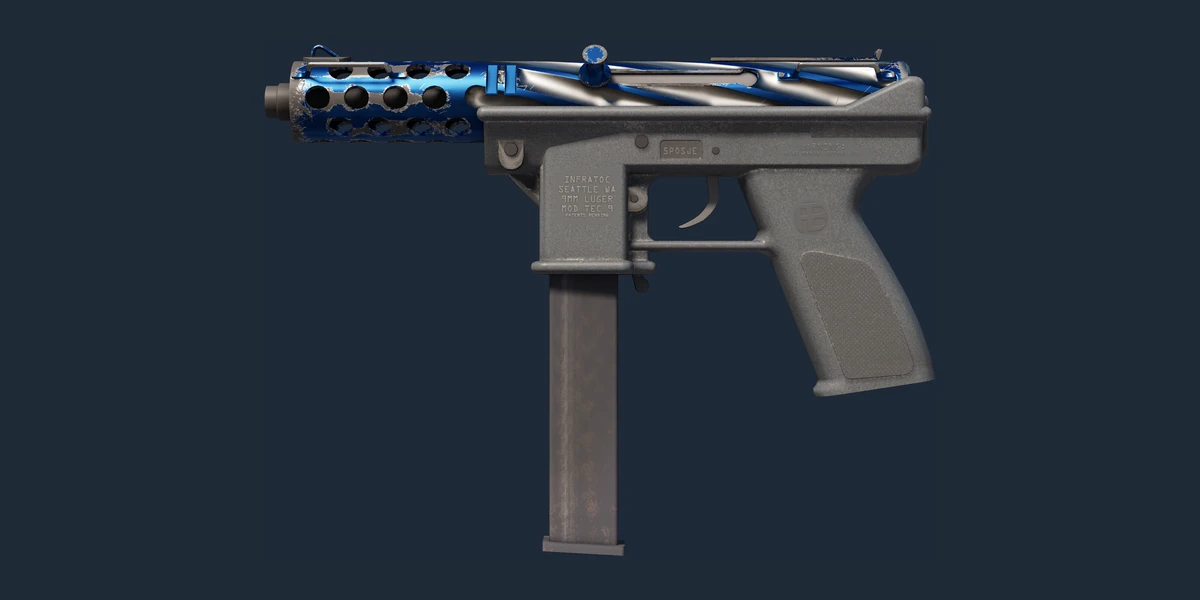 Náhled: Tec-9 (StatTrak™) | Titanium Bit (Opotřebený)