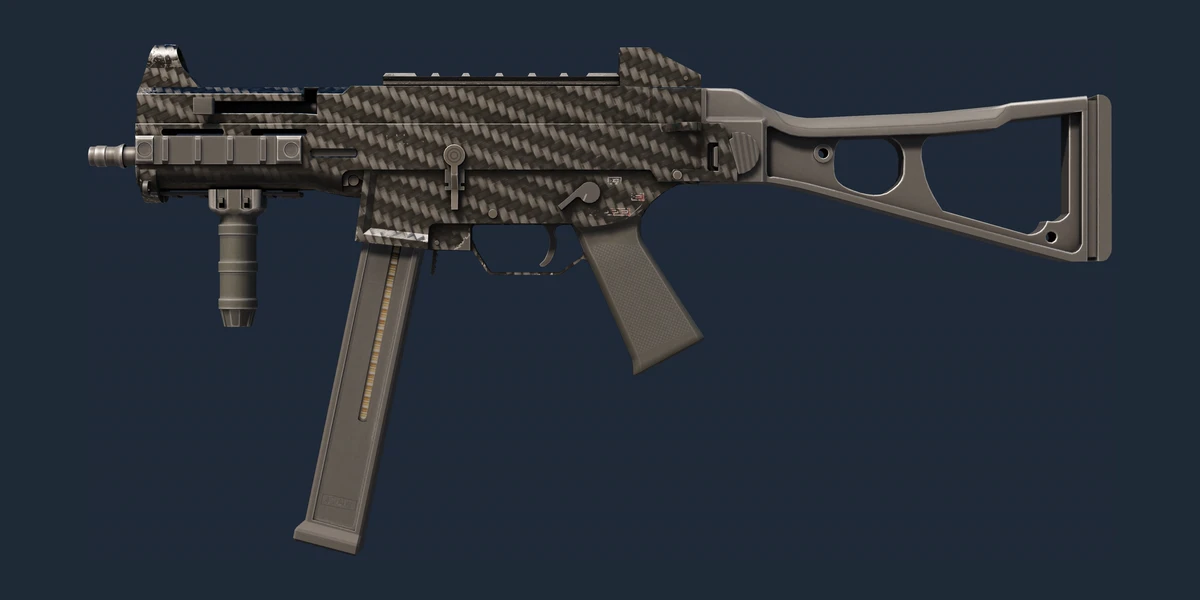 ตัวอย่าง UMP-45 | Carbon Fiber (มีรอยถลอกเล็กน้อย)