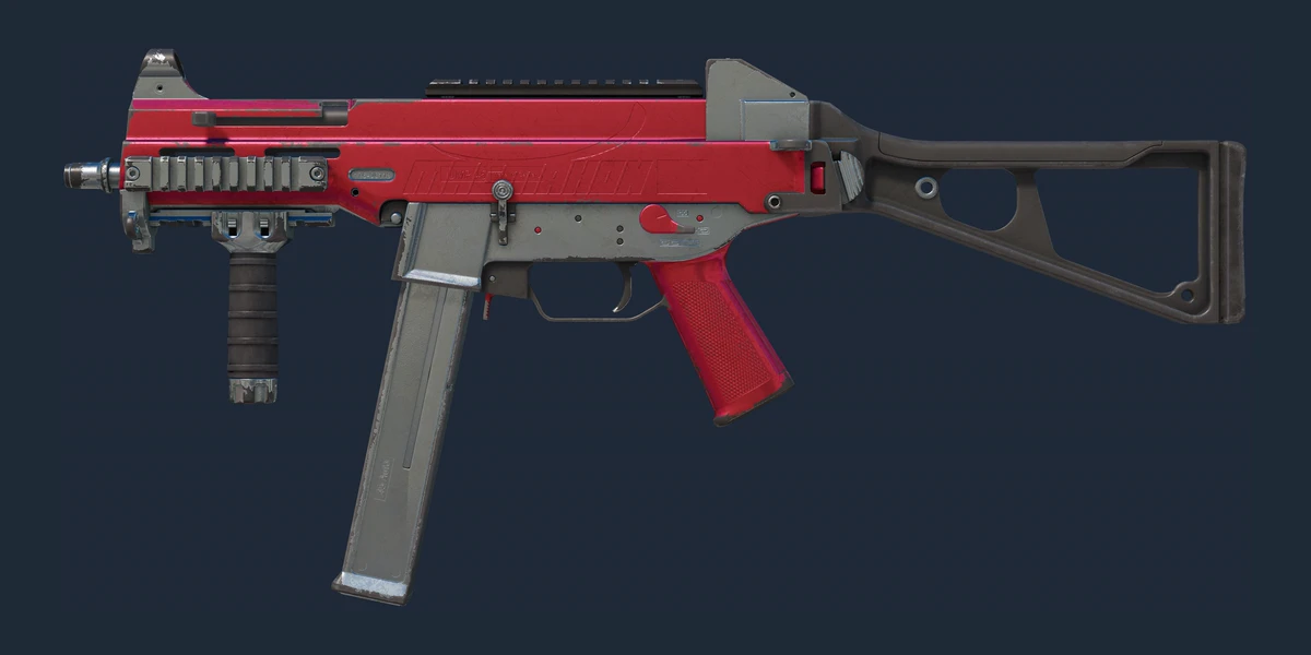 Podgląd: UMP-45 | Szkarłatna folia (mocne zużycie)