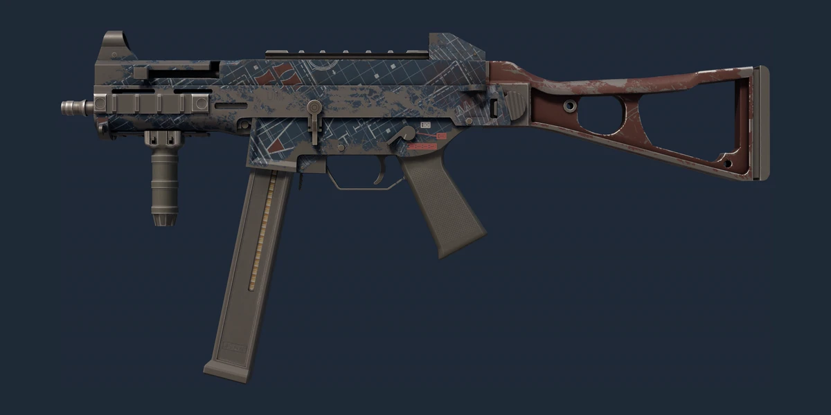 UMP-45 | Facility Dark (Battle-Scarred) preview