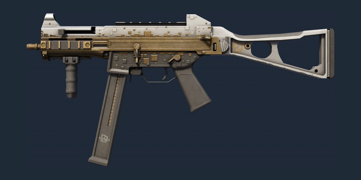 UMP-45 | Gold Bismuth (Well-Worn) preview
