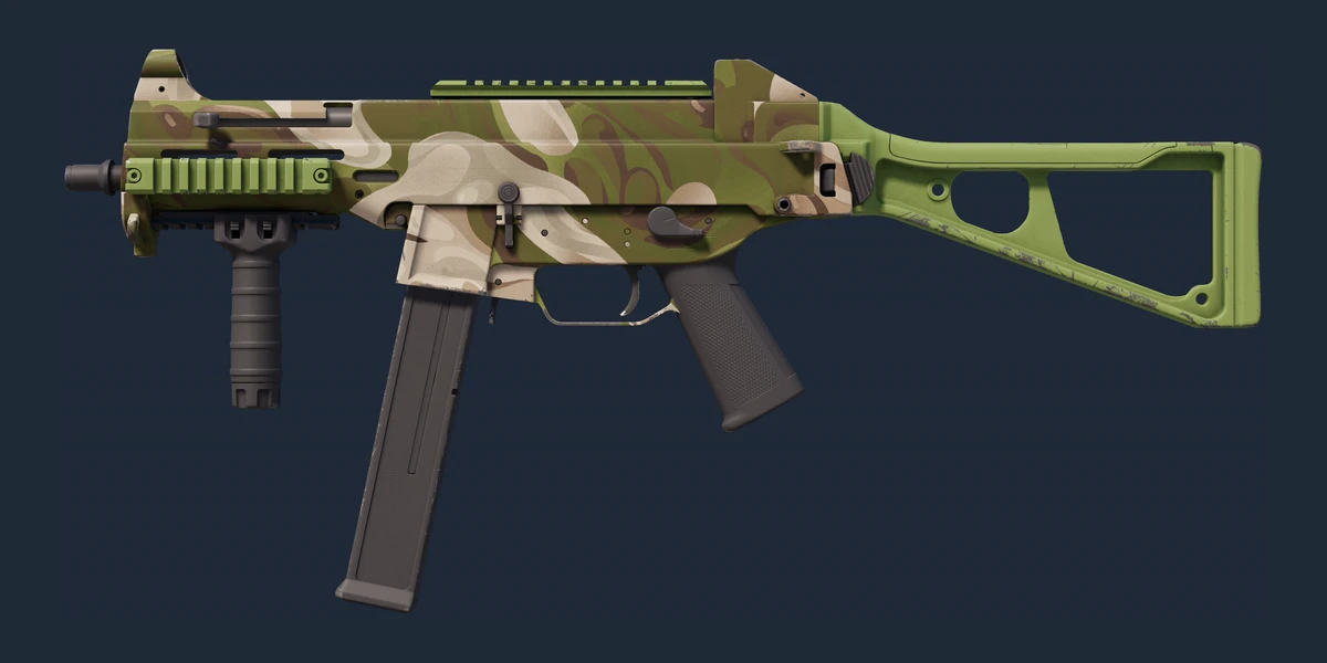 UMP-45 | Green Swirl (Minimal Wear) preview