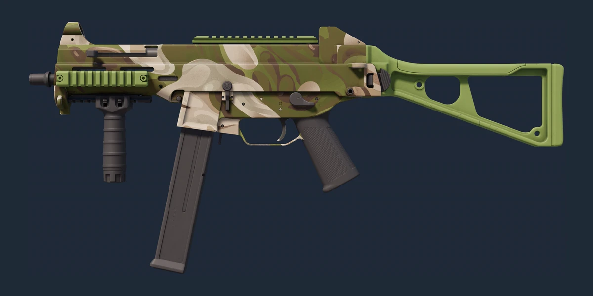 Náhled: UMP-45 | Green Swirl (Zbrusu nový)