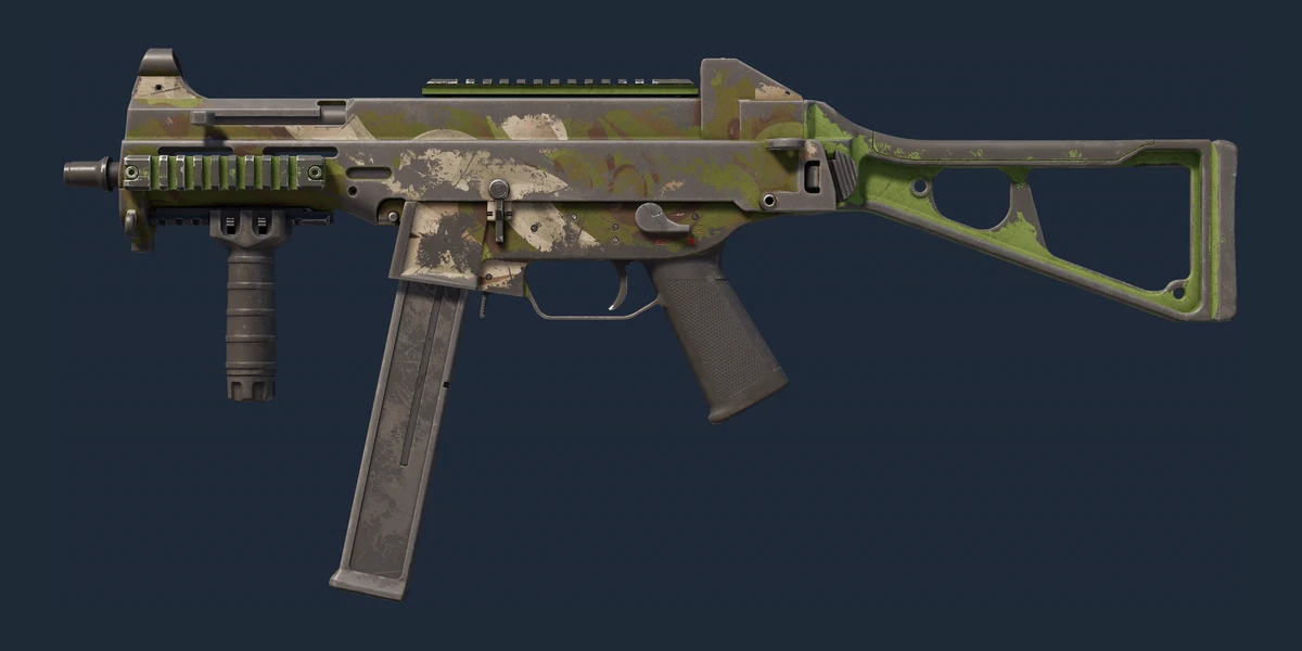UMP-45 | Green Swirl (Battle-Scarred) preview