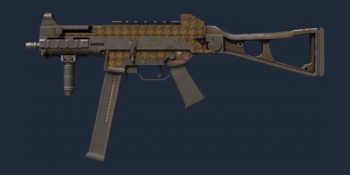 기념품 UMP-45 | 새발 격자무늬 (전투로 닳고 닳은) 미리보기
