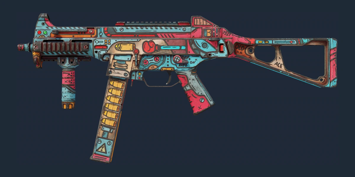 UMP-45 | K.O. Factory (Well-Worn) preview