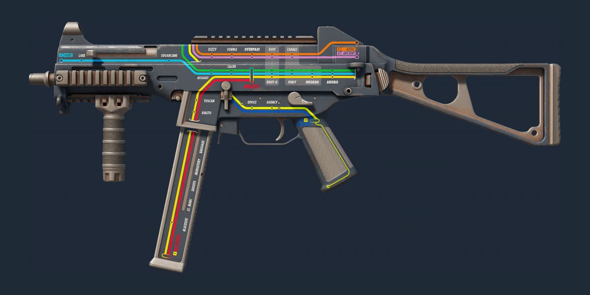 UMP-45 | Late Night Transit (Well-Worn) preview