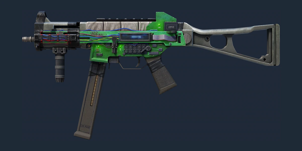 Náhled: UMP-45 | Plastique (Poničený bojem)