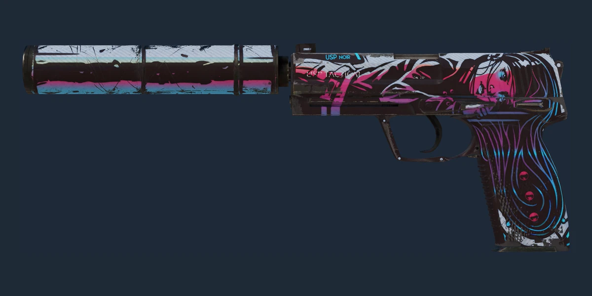 Souvenir USP-S | Neo-Noir (Well-Worn) preview