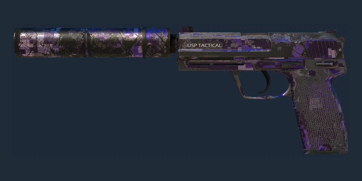 Náhled: USP-S | Purple DDPAT (Poničený bojem)