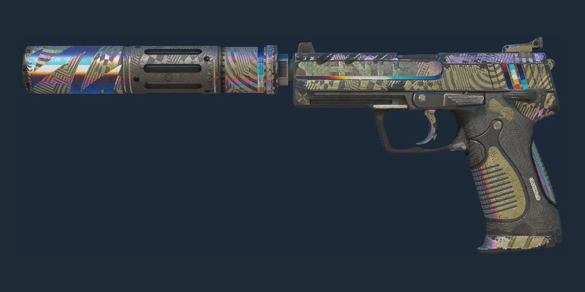 Anteprima di USP-S | Spiral Glitch (Segnato dalle battaglie)