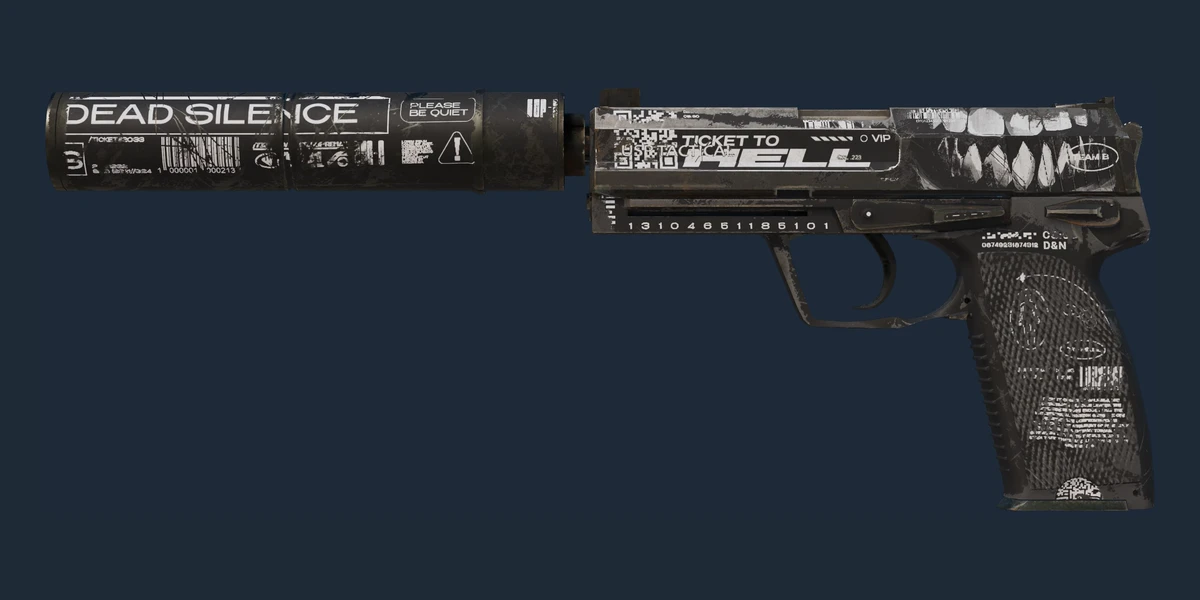 StatTrak™ USP-S | Ticket to Hell (Well-Worn) preview